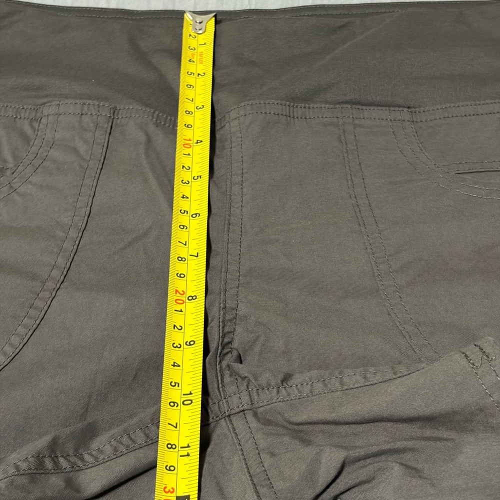 Prana Shorts Womens Large Brown Organic Cotton Stretch Hiking Cargo Outdoor - Picture 6 of 8